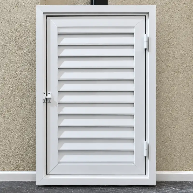 Portinhola de veneziana de alumínio branco